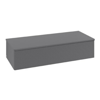 V&B Buffet avec structure de façade Antao 120x26,8x50cm, laque WBP, anthracite m Lac