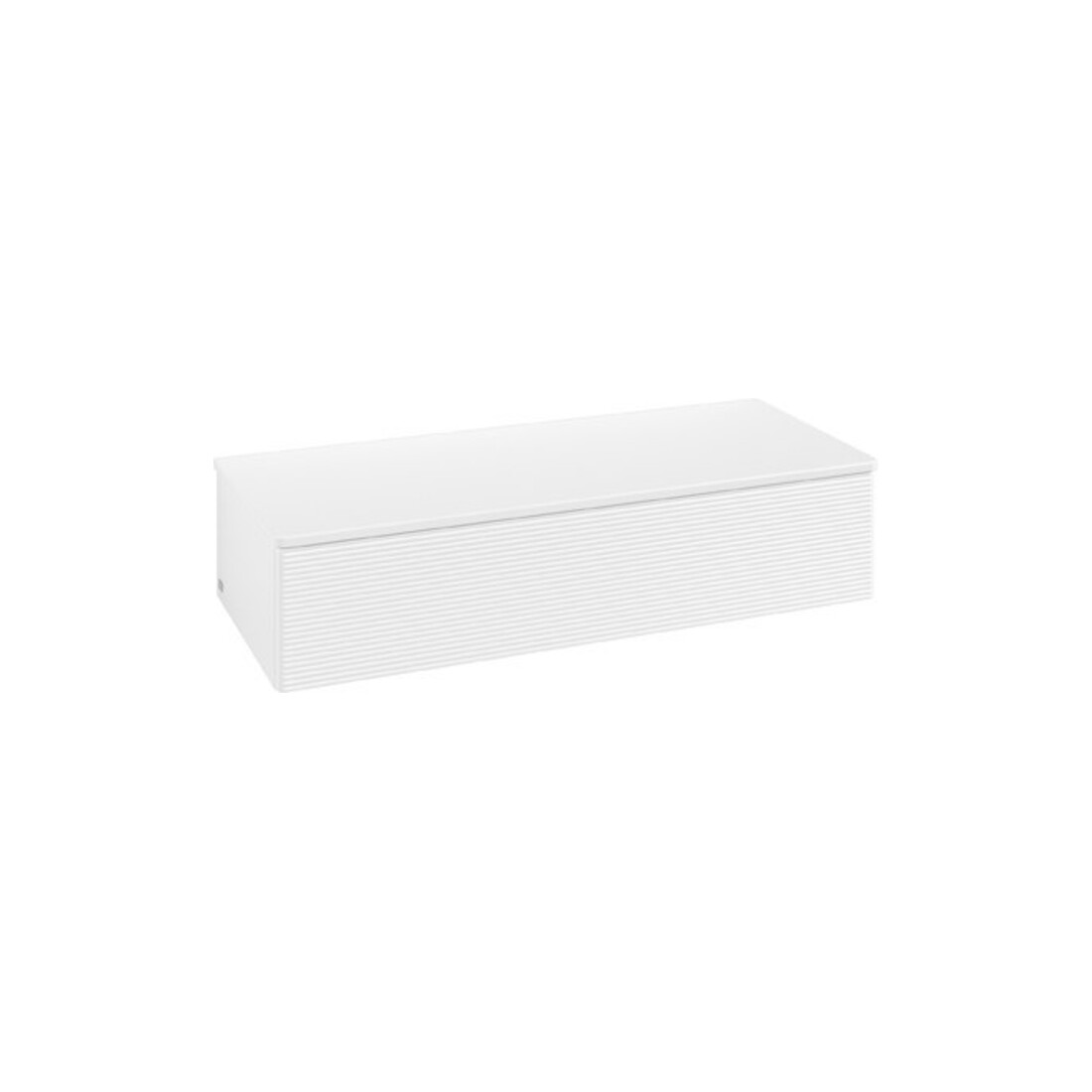 V&B Buffet avec structure de façade Antao 120x26,8x50cm, WBP botti., blanc mat Lac