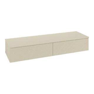 V&B Buffet avec structure de façade Antao 160x26,8x50 cm, laque WBP, si Gr m Lac