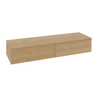 V&B Buffet avec structure de façade Antao 160x26,8x50cm, couleur WBP w. wal, hon. Oa