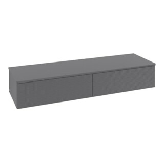 V&B Buffet avec structure de façade Antao 160x26,8x50cm, WBP hon. Oa, A m Lac