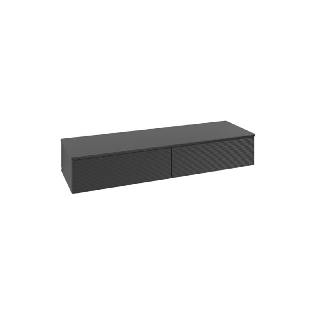 V&B Buffet avec structure de façade Antao 160x26,8x50cm, WBP hon. Oa, bleu m Lac
