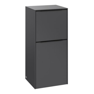 V&B Buffet latéral Subway 3.0 40x86x36,2cm, porte R/Gr bleu volcan, graphite