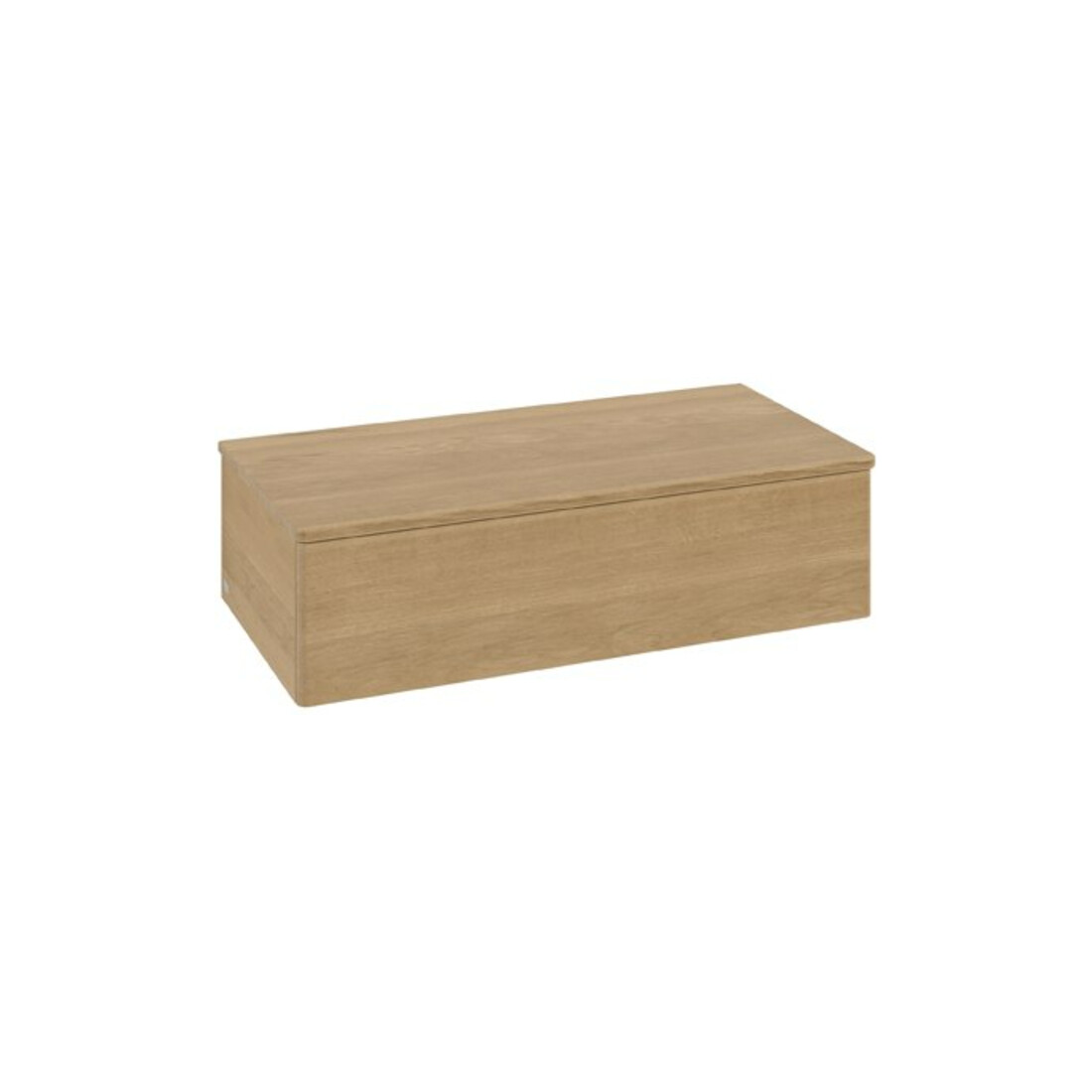 V&B Buffet sans structure de façade Antao 100x26,8x50 cm, couleur WBP blanc, chêne hon. Oa
