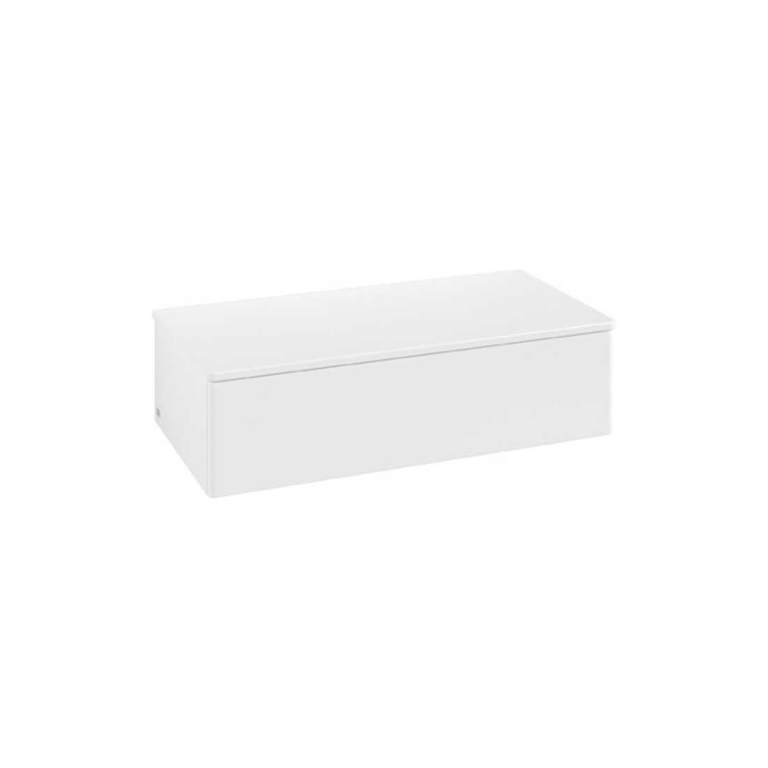 V&B Buffet sans structure de façade Antao 100x26,8x50cm, WBP hon. Oa, blanc mat Lac