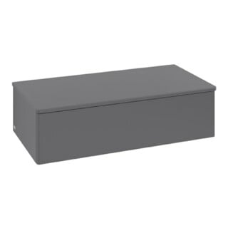 V&B Buffet sans structure de façade Antao 100x26,8x50cm, WBP w wal, Anthrac. m Lac