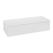 V&B Buffet sans structure de façade Antao 120x26,8x50 cm, laque WBP, blanc brillant