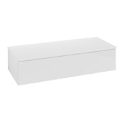 V&B Buffet sans structure de façade Antao 120x26,8x50cm, WBP chêne sauvage, blanc brillant Lac