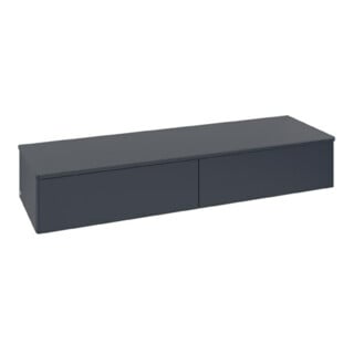 V&B Buffet sans structure de façade Antao 160x26,8x50cm, laque WBP, bleu moyen avec laque