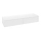 V&B Buffet sans structure de façade Antao 160x26,8x50cm, WBP chêne hon. Oa, blanc mat Lac-1
