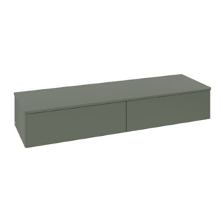 V&B Buffet sans structure de façade Antao 160x26,8x50cm, WBP w wal, lea gre. m Lac