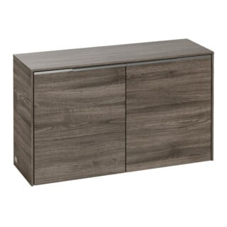 V&B Buffet Subway 3.0 72,8x42,3x25,6 cm, alu gris brillant, chêne stone