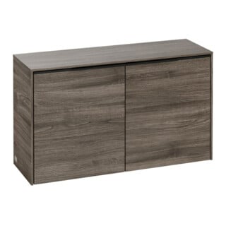 V&B Buffet Subway 3.0 72,8x42,3x25,6cm, Gr. volc bleu, chêne massif