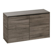 V&B Buffet Subway 3.0 72,8x42,3x25,6cm, Gr. volc bleu, chêne massif