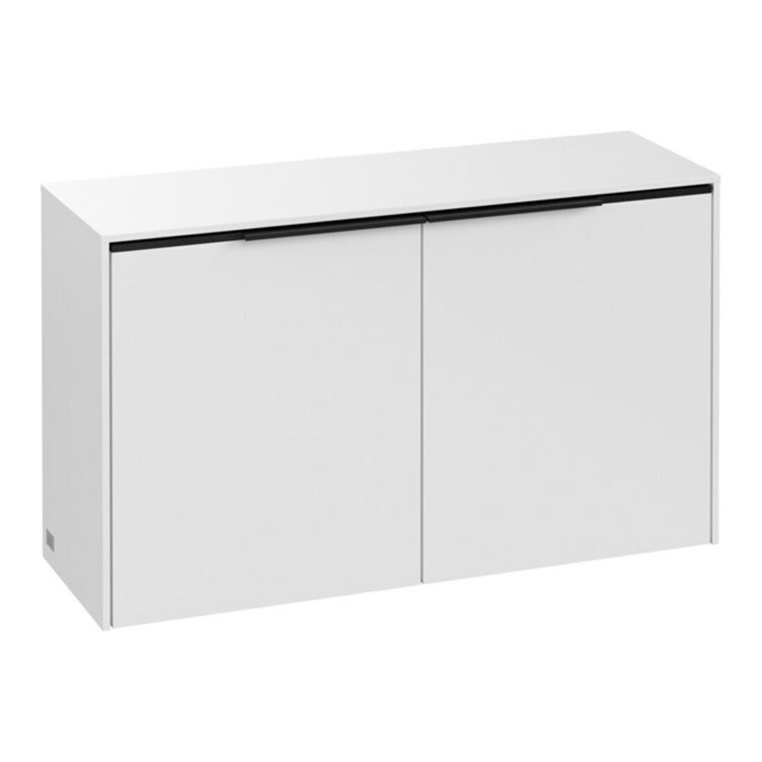 V&B Buffet Subway 3.0 72,8x42,3x25,6cm, gris volcanique bleu, pieds blancs