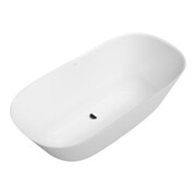 V&B BW Theano Curved EDI mit SilentFlow 170x75cm, freistehend, stone white
