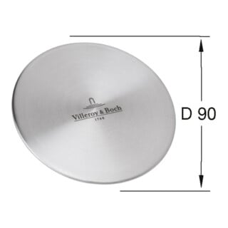V&B Cache-vanne Profi 115x115mm, acier inox massif