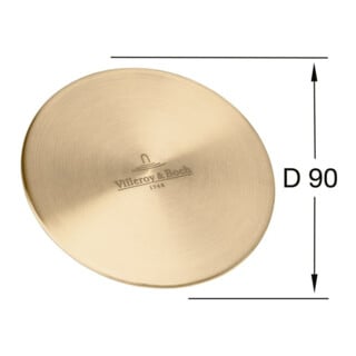 V&B Cache-vanne Profi 115x115mm, Or