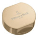 V&B Capuchon rond pour poignée simple, acier inoxydable, or-1