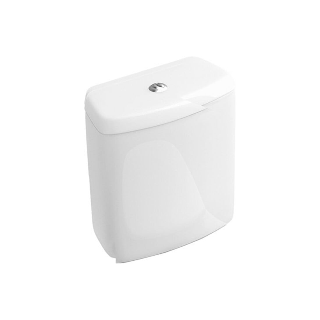 V&B Citerne O.NOVO 35,5x68cm, avec bouton double chasse, blanc C-plus