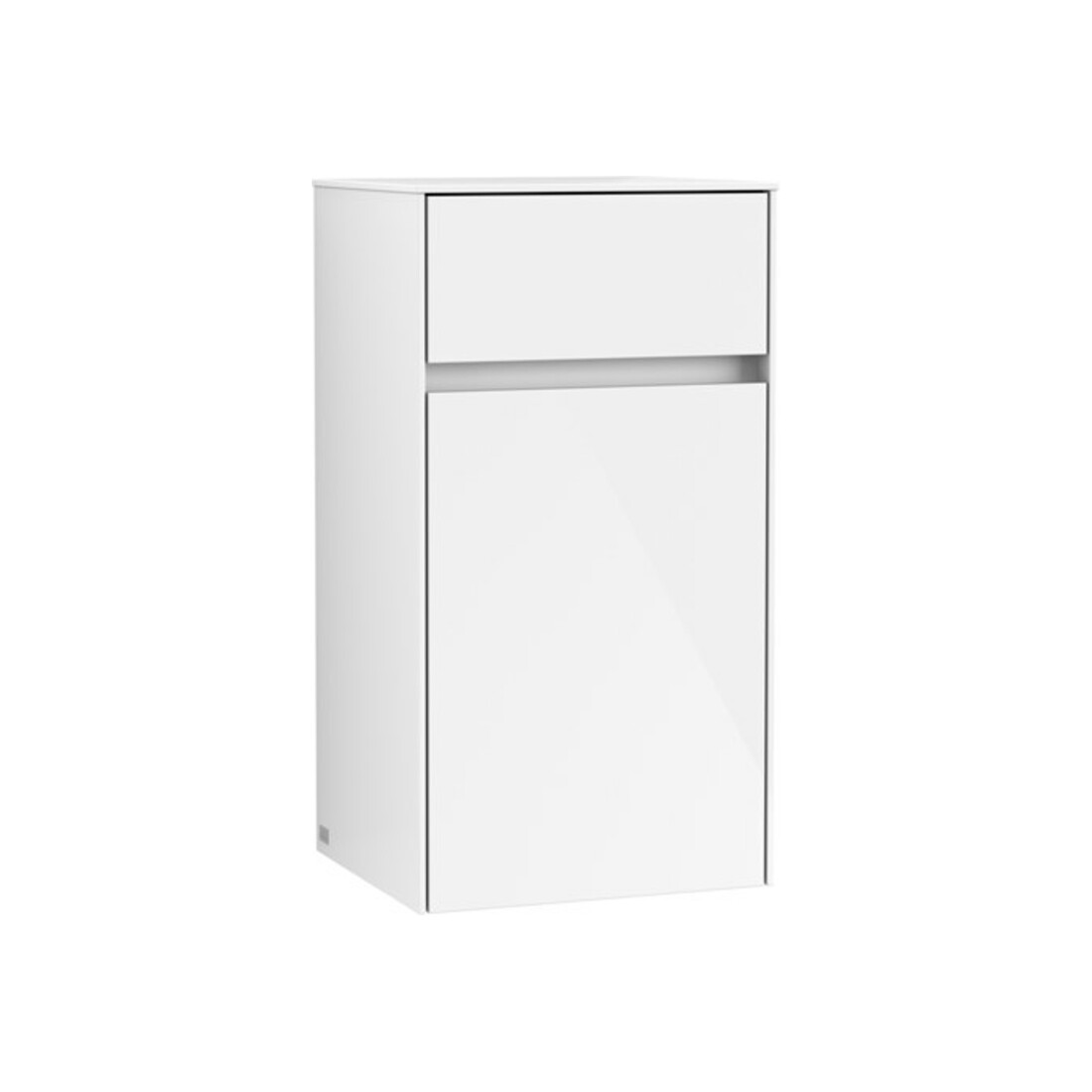 V&B Collaro Armoire Latérale 40,4x74,8x34,9cm, Connexion G, blanc brillant