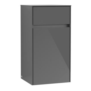 V&B Collaro Armoire Latérale 40,4x74,8x34,9cm, côté raccord, gris brillant