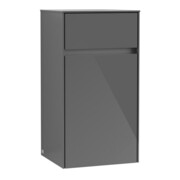 V&B Collaro Armoire Latérale 40,4x74,8x34,9cm, côté raccord, gris brillant