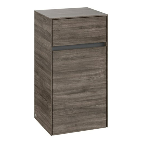 V&B Collaro Armoire latérale 40,4x74,8x34,9cm, raccord droite, chêne pierre