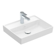 V&B Collaro Lavabo 50x40 cm, sans trop-plein, stone white C-plus-3