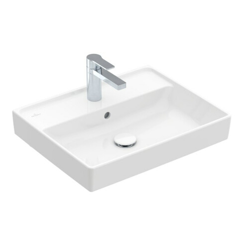 V&B Collaro Lavabo 55x44 cm, avec trop-plein, blanc C-plus