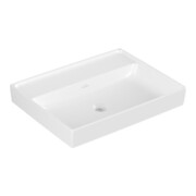 V&B Collaro lavabo 60x47, sans trop-plein, sans trou robinet, blanc pierre C-plus