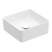 V&B Collaro lavabo à poser 38x38 cm, sans trop-plein, blanc C-plus-4