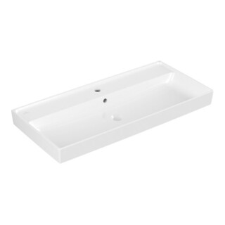 V&B Collaro Meuble-lavabo 100x47 cm, avec trop-plein, blanc C-plus
