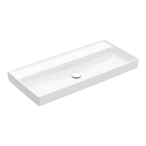 V&B Collaro Meuble-Lavabo 100x47, sans trou de robinet, blanc C-plus