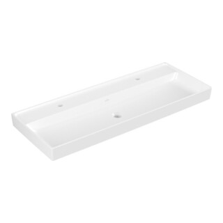 V&B Collaro Meuble-lavabo 120x47 cm, sans trop-plein, blanc pierre C-plus