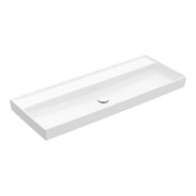 V&B Collaro Meuble-lavabo 120x47cm, sans trop-plein, sans trou, blanc pierre C-plus
