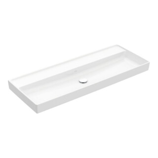 V&B Collaro Meuble-lavabo 120x47cm, sans trop-plein, sans trou de robinet, blanc C-plus