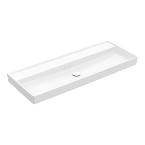 V&B Collaro Meuble-lavabo 120x47cm, sans trop-plein, sans trou de robinet, blanc C-plus