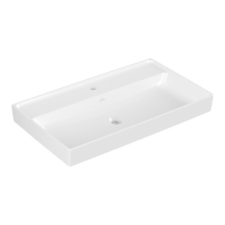 V&B Collaro Meuble-lavabo 80x47 cm, sans trop-plein, blanc C-plus
