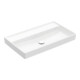V&B Collaro Meuble-lavabo 80x47 cm, sans trop-plein, sans trou de robinet, blanc-1
