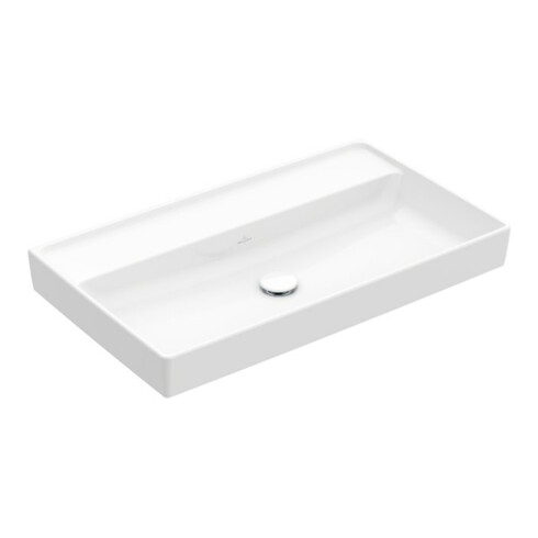 V&B Collaro Meuble-lavabo 80x47 cm, sans trou de robinet, blanc C-plus
