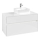V&B Collaro Meuble sous lavabo 100x54,8x50 cm, lavabo droit, LED 7,3 W, blanc brillant-3
