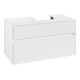 V&B Collaro Meuble sous lavabo 100x54,8x50 cm, vasque à droite, LED 7,3 W, blanc mat-3