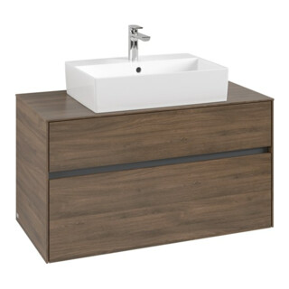 V&B Collaro Meuble sous lavabo 100x54,8x50 cm, vasque centrale, chêne Arizona