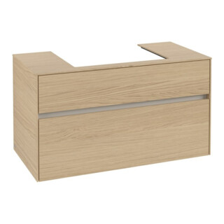 V&B Collaro Meuble sous lavabo 100x54,8x50 cm, vasque centrale, chêne nordique