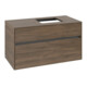 V&B Collaro Meuble sous lavabo 100x54,8x50 cm, vasque droite, chêne Arizona-1