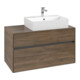 V&B Collaro Meuble sous lavabo 100x54,8x50 cm, vasque droite, chêne Arizona-4