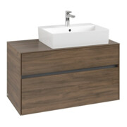 V&B Collaro Meuble sous lavabo 100x54,8x50 cm, vasque droite, chêne Arizona-4