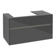 V&B Collaro Meuble sous lavabo 100x54,8x50 cm, WT l, LED 7,3 W, glo Gr