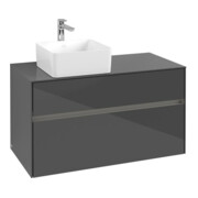 V&B Collaro meuble sous lavabo 100x54,8x50 cm, WT l, LED 7,3 W, glo Gr